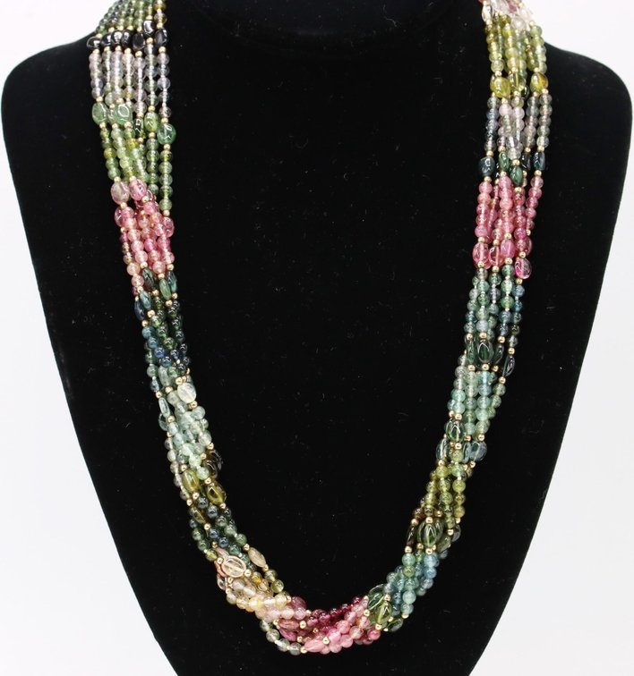 14k YG Tourmaline Necklace