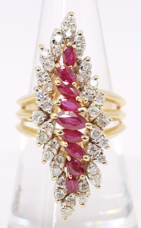 14k Ruby Diamond Ring