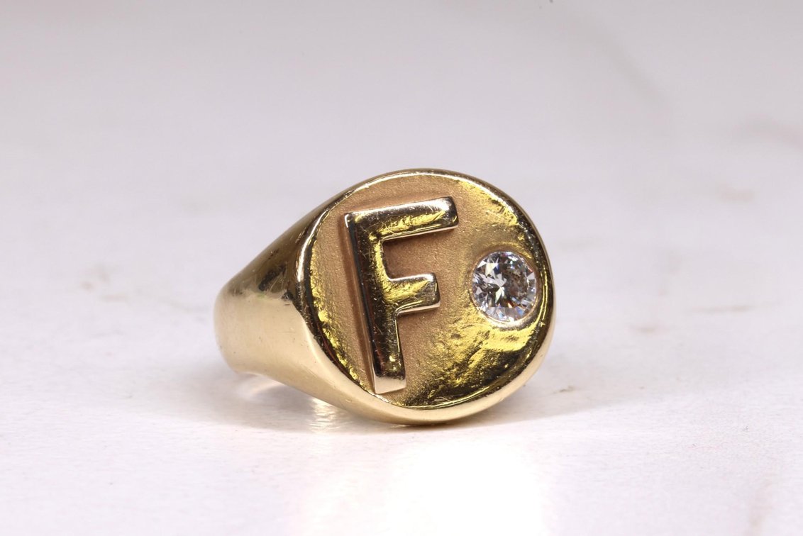14k YG Diamond Ring
