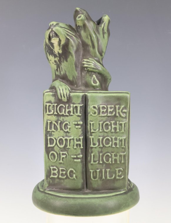 Frank N. Wilcox for Cowan Pottery Rowfant Club Candlestick