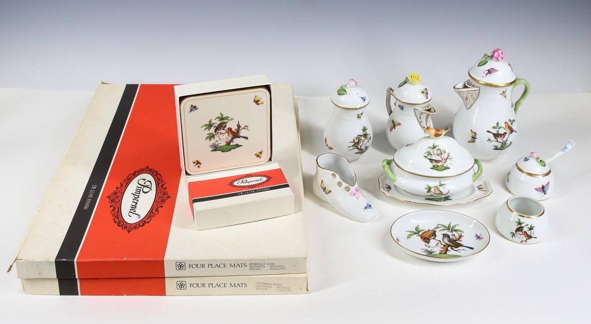 Herend "Rothschild Bird" Porcelain Tablewares