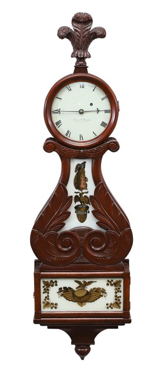 Elmer Stennes Lyre Banjo Clock