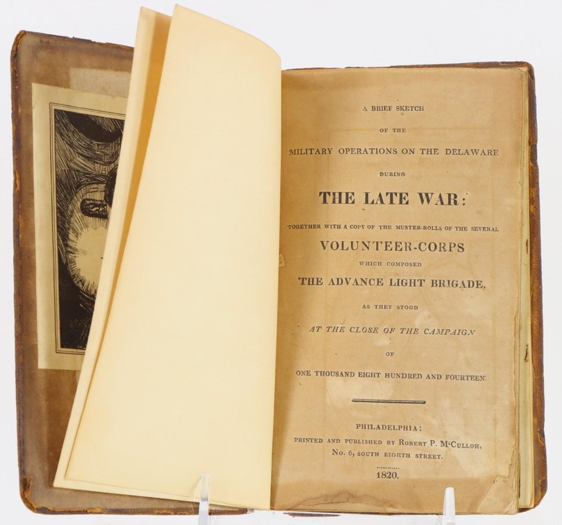 War of 1812 Book Detailing Military Operations on the Delaware