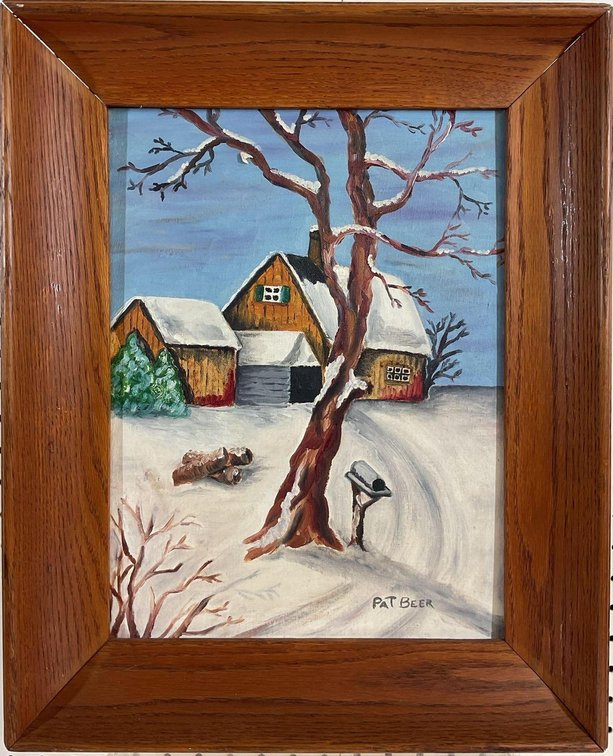 Oil on board, signed "Pat Beer"