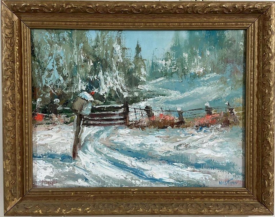 Oil on Canvas, signed