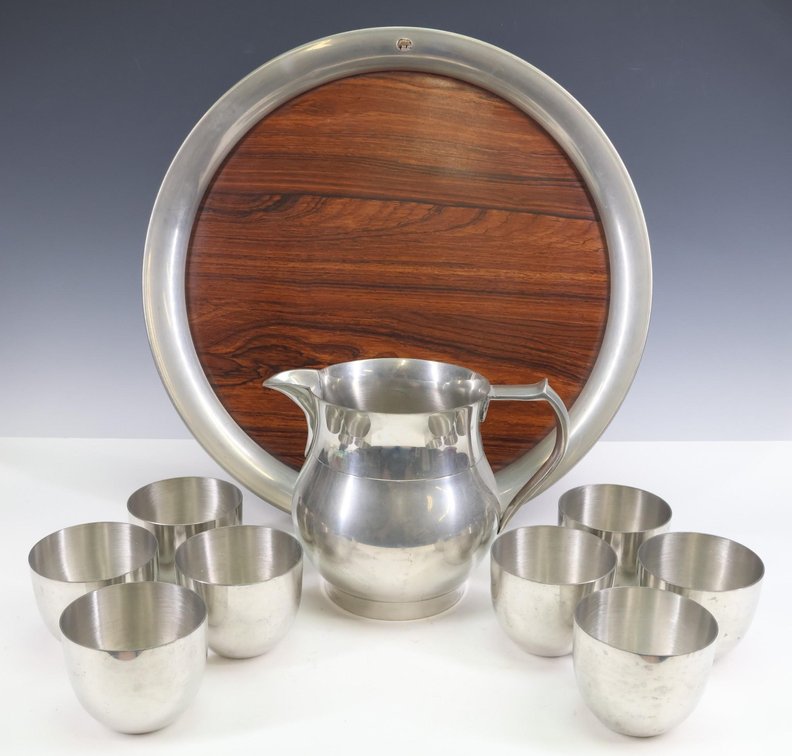 Stieff Pewter Juice Service for 8
