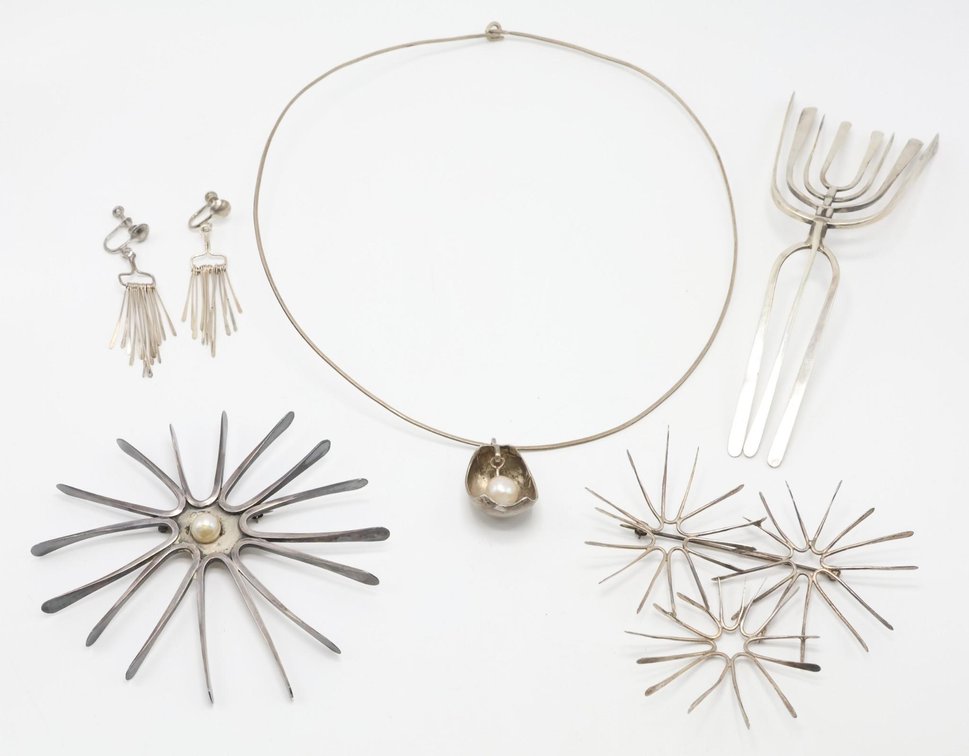 Robert Trout (1930 - 2019) Sterling Silver Jewelry