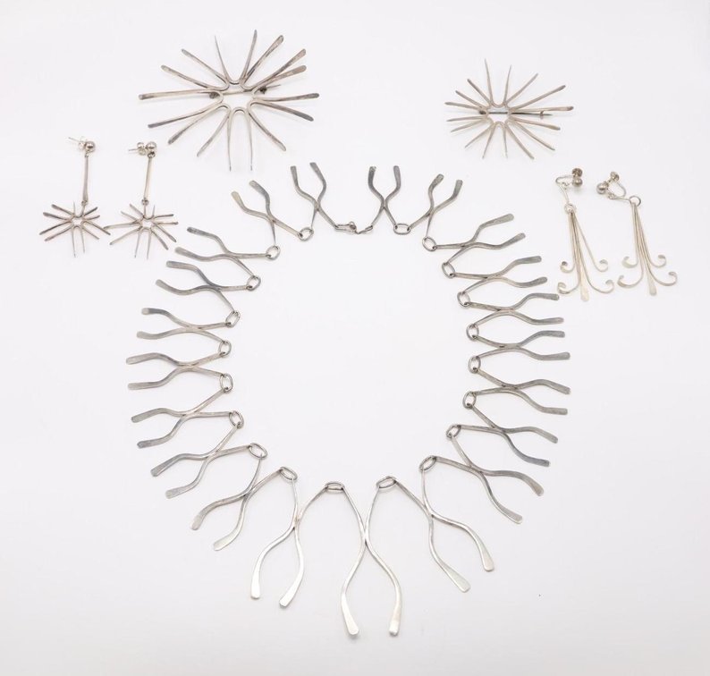 Robert Trout (1930 - 2019) Sterling Silver Jewelry