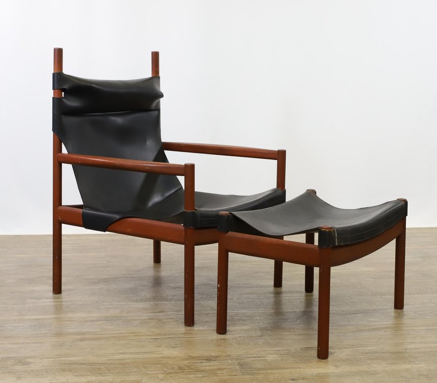 Safari Chair and Ottoman