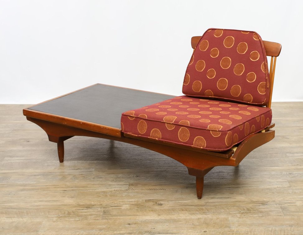 Phillip Lloyd Powell Walnut Modular Bench