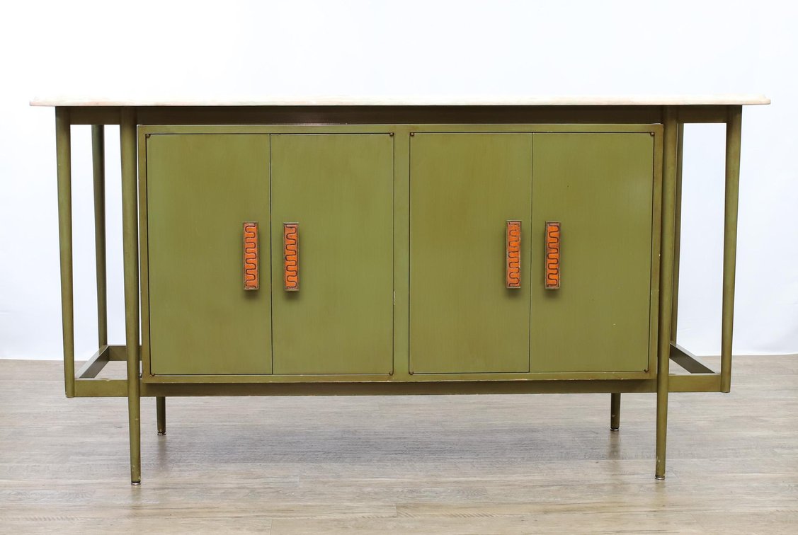 Modernist Marble Top Sideboard