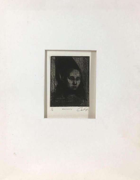 Engraving, signed