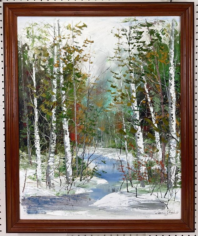 Oil on Canvas, signed