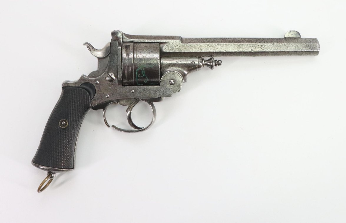 Belgian Tip Up Double Action Revolver