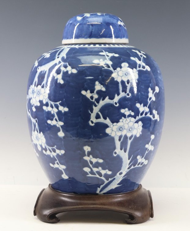 Chinese Porcelain Prunus Ginger Jar