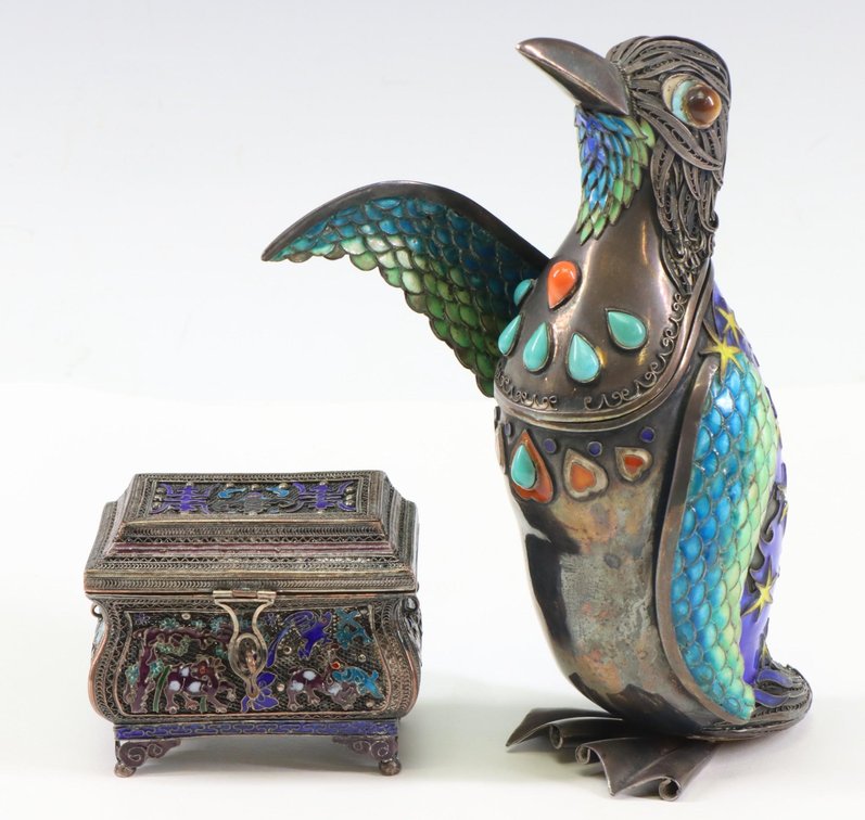 Chinese Silver Filigree Boxes