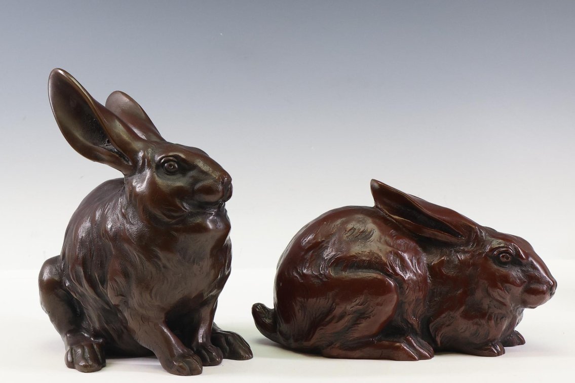 Japanese Bronze Rabbits