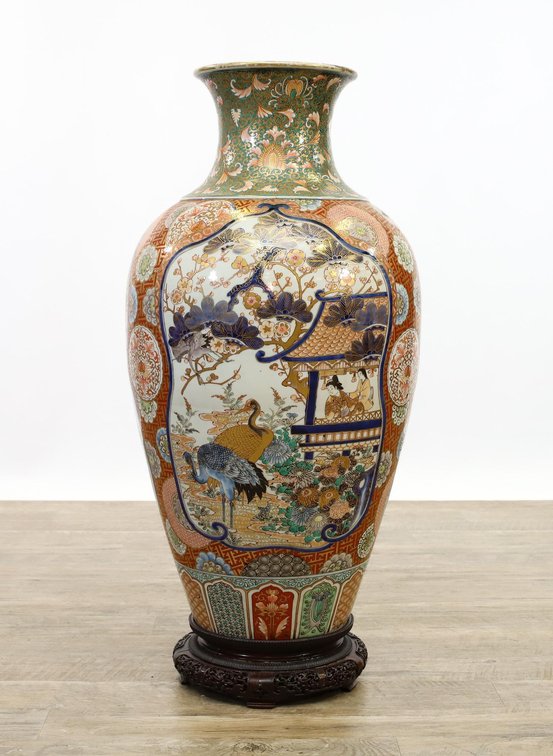 Japanese Imari Porcelain Floor Vase