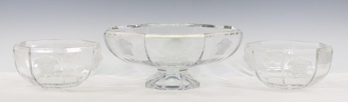 Rosenthal - Versace "Medusa Lumiere" Crystal Bowls