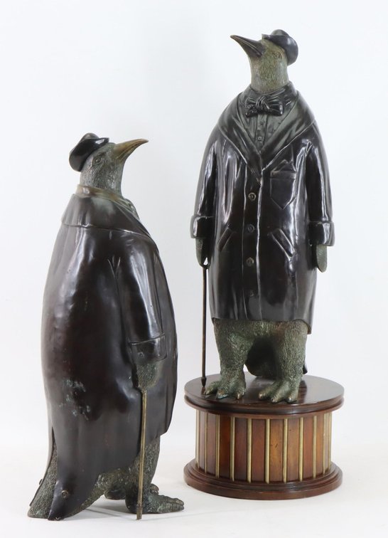 Maitland-Smith Novelty Penguin Sculptures
