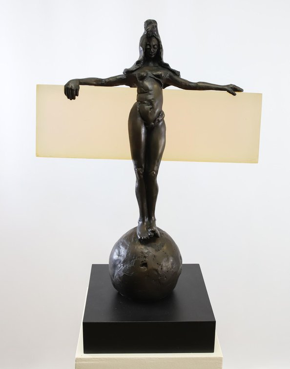 Bronze and Acrylic Sculpture