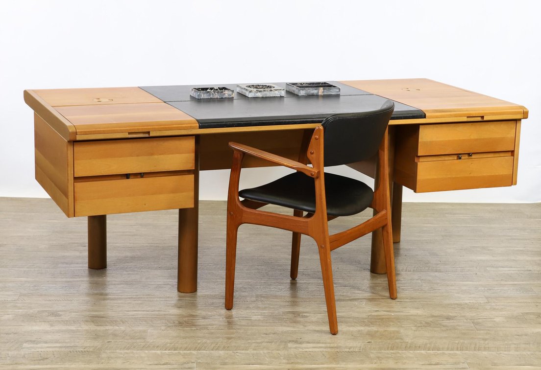 Executive Desk and Erik Buch for OD Mobler Chair