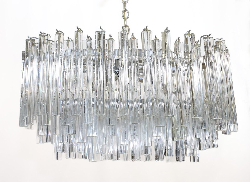 Murano Triedri Glass Chandelier