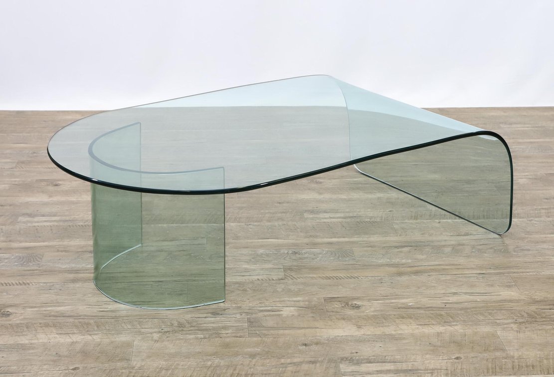 Attr. Fiam Glass Waterfall Coffee Table