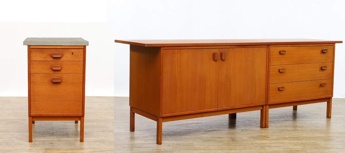 Ulferts Teak Credenza and Cabinet