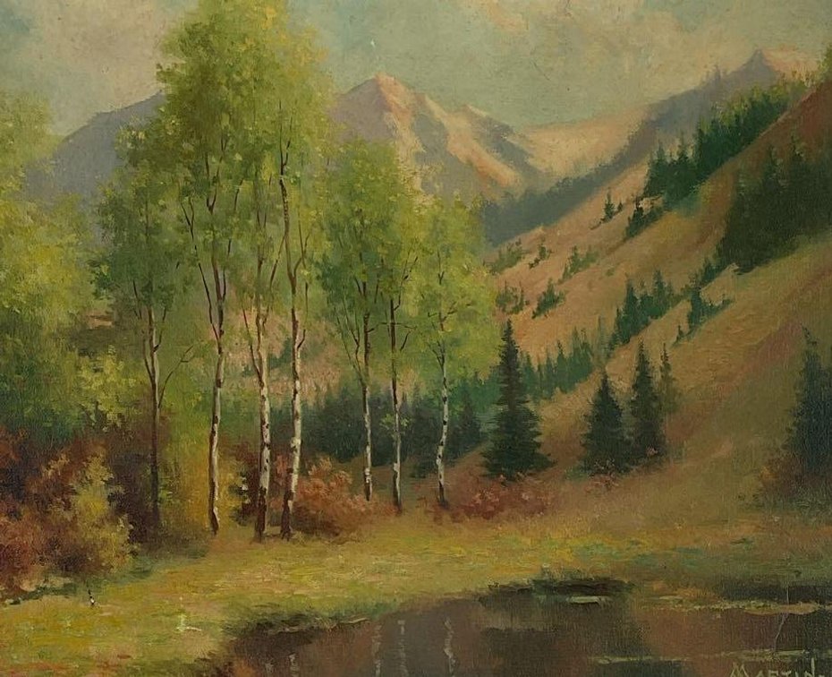 Oil on Board, signed