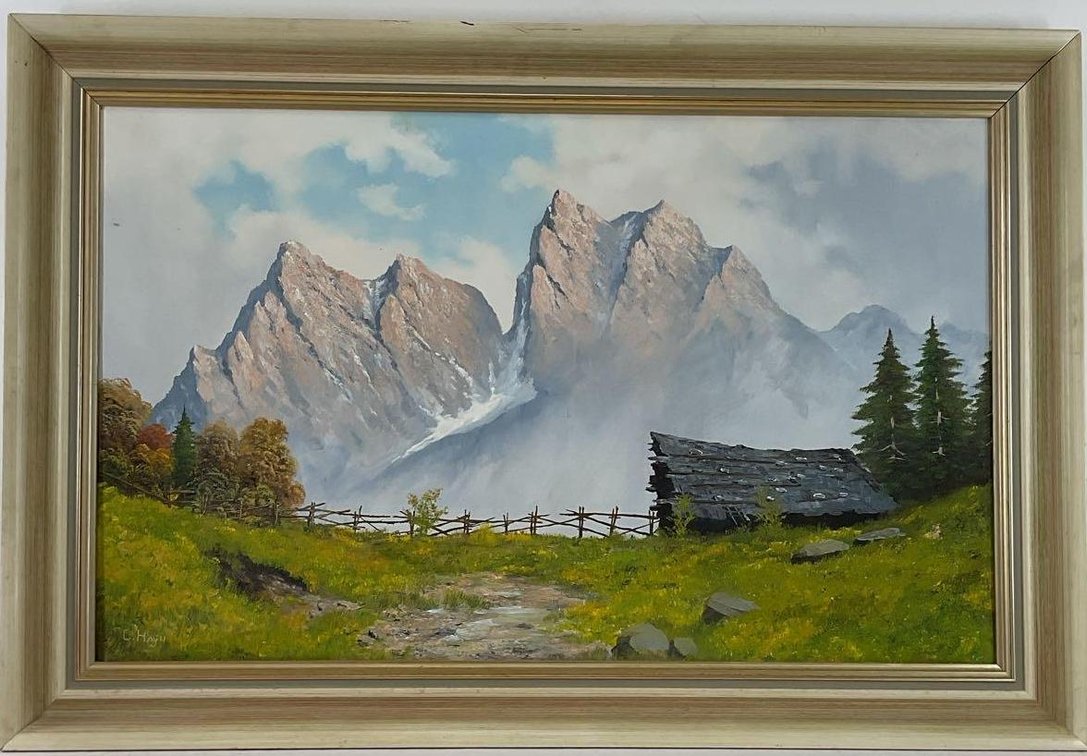 Oil on Canvas, signed