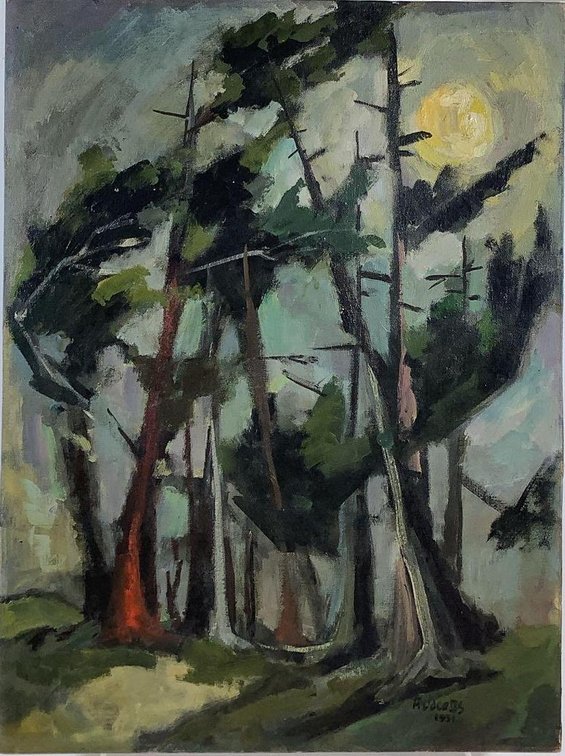 Oil on Board, signed
