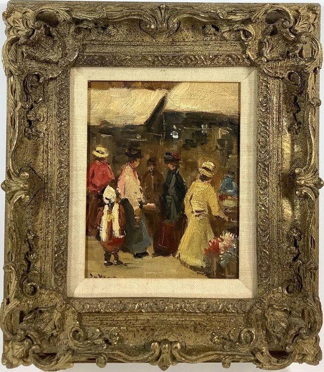 Oil on Panel, signed