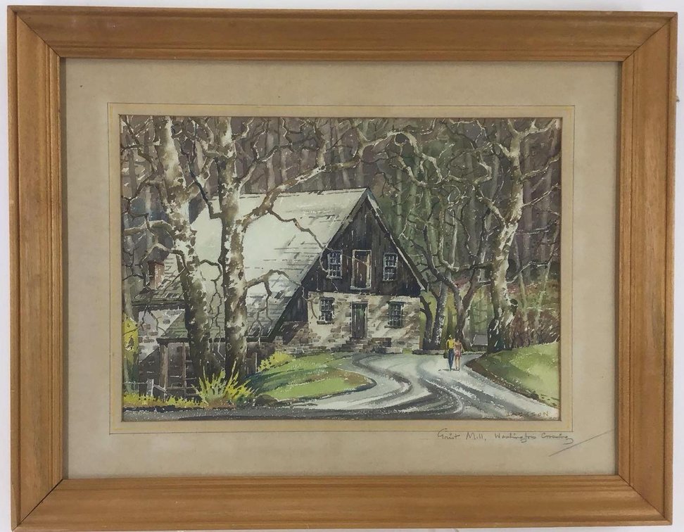 Watercolor signed "Jackson"
