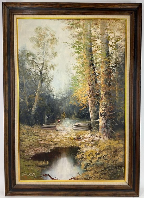Oil on Canvas, signed