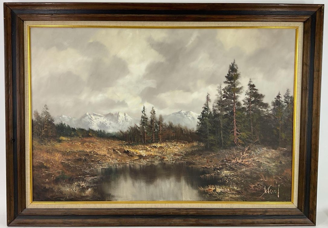 Oil on Canvas, signed