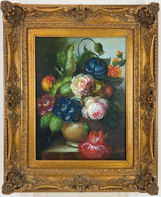 Oil on Canvas, signed