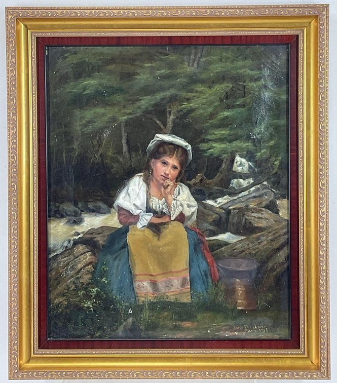 Oil on Canvas, signed 