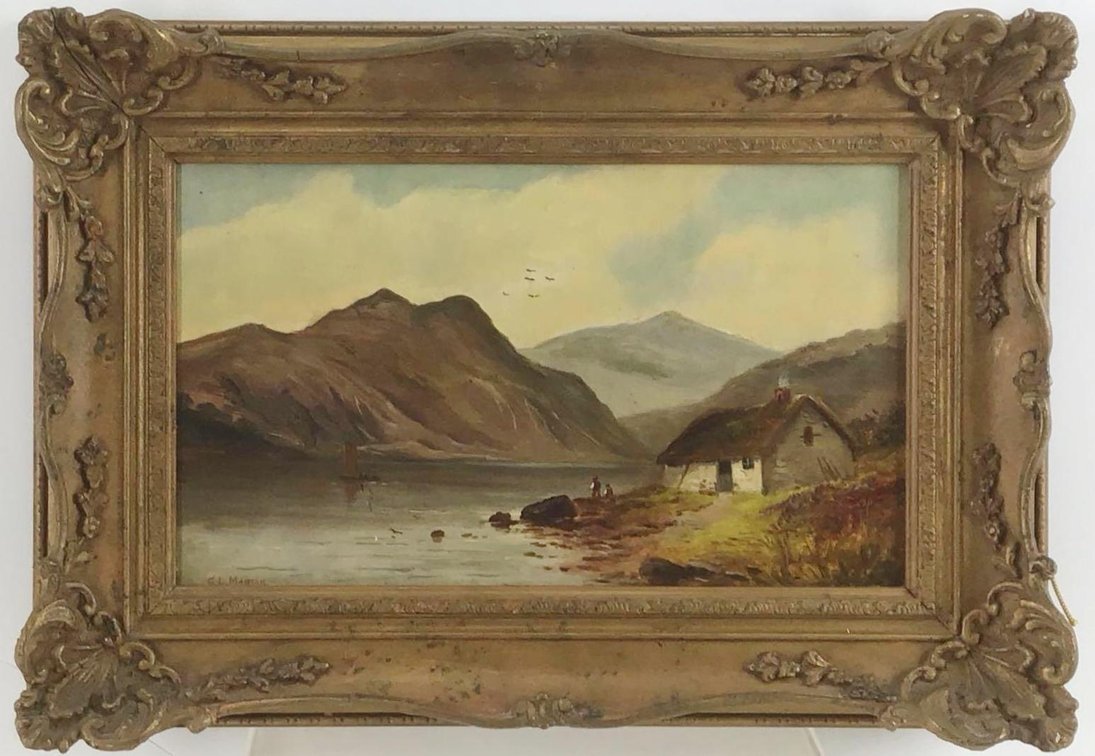 Oil on Board, signed "E.L. Manton"