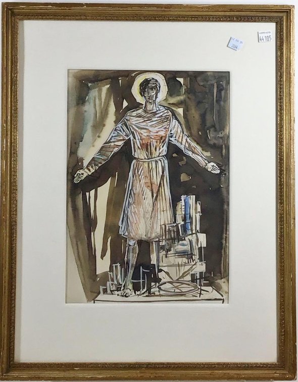 Gouache, signed