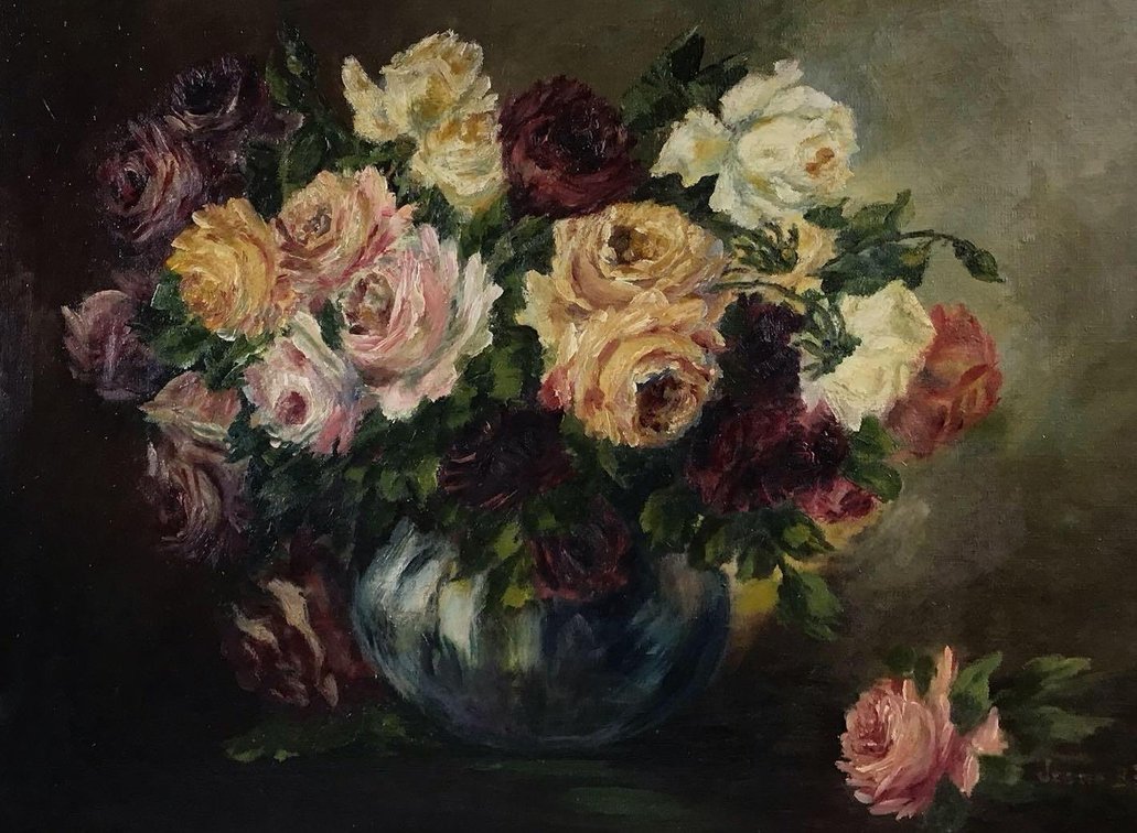Oil on Canvas, signed