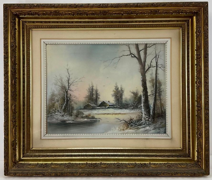 Watercolor, signed