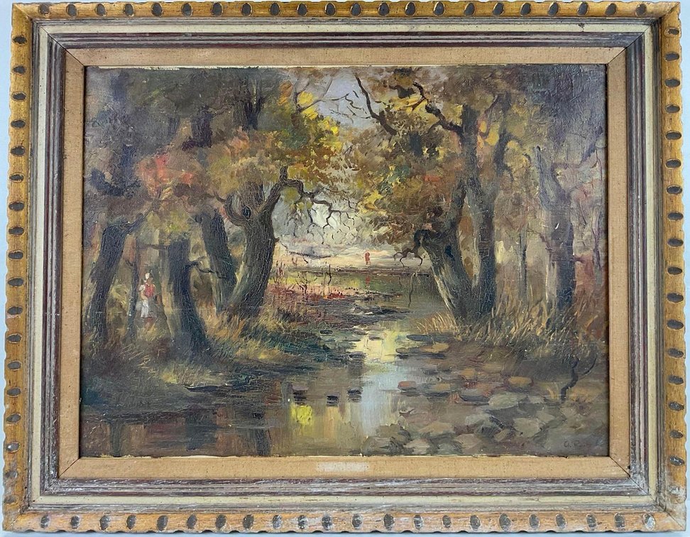 Oil on Canvas, signed