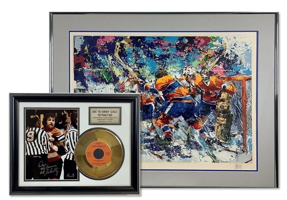 Wayland Moore Print & Philadelphia Flyers Memorbilia