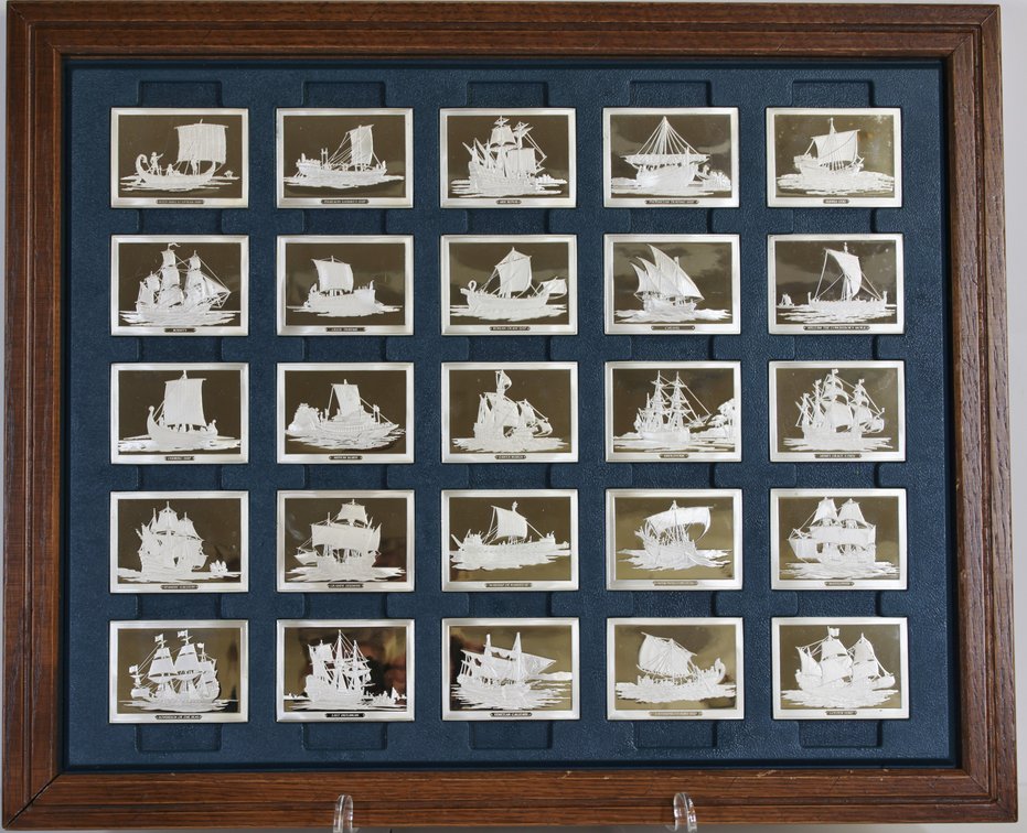 Franklin Mint Sterling Silver Sailing Ships of History Ingots