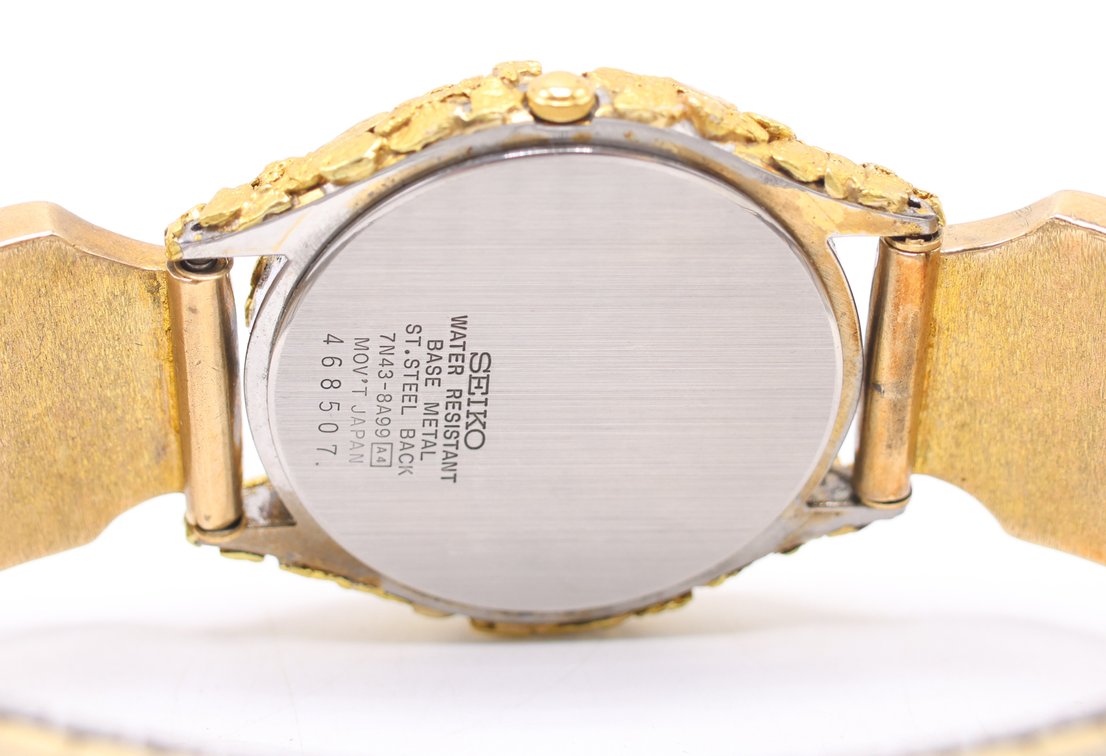 Image for 10k Seiko Gold Nugget Watch