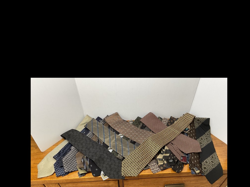 Collection of Designer Ties Including Armani, Bulghari and Dolce & Gabbana