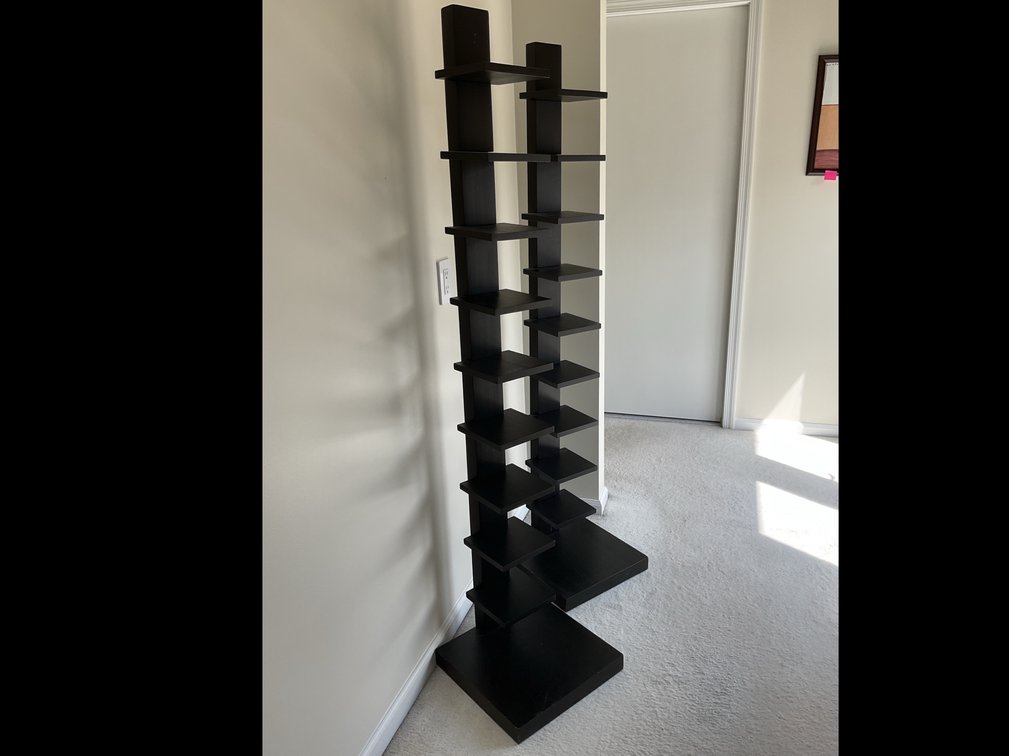 Black Freestanding Vertical Shelving Units