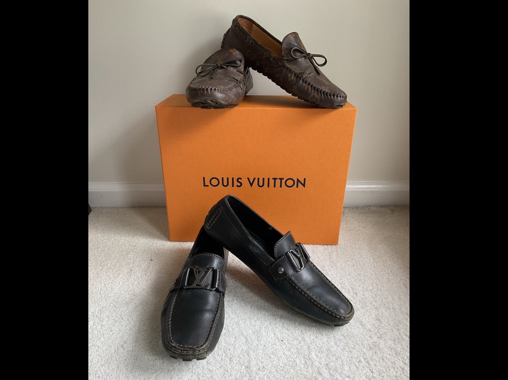 Louis Vuitton Leather Loafers with Original Box