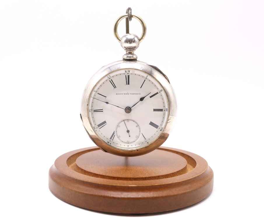 Coin Silver Elgin Pocket Watch